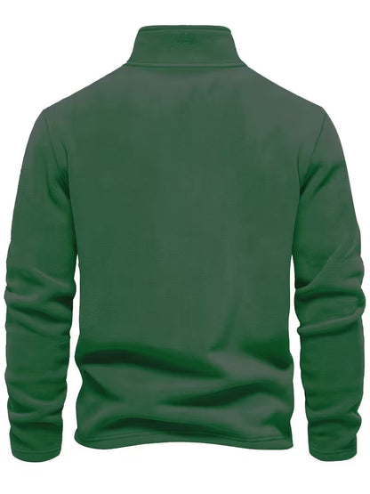 Pull à col montant avec demi-fermeture éclair