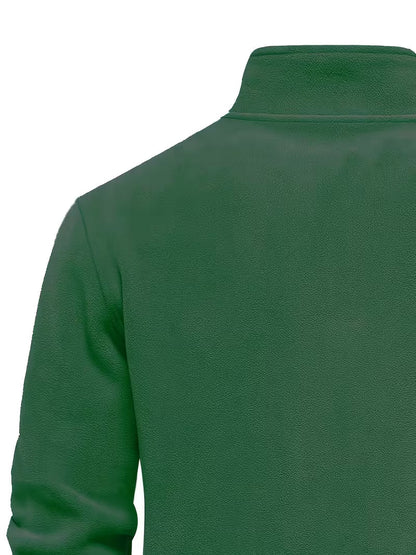 Pull à col montant avec demi-fermeture éclair