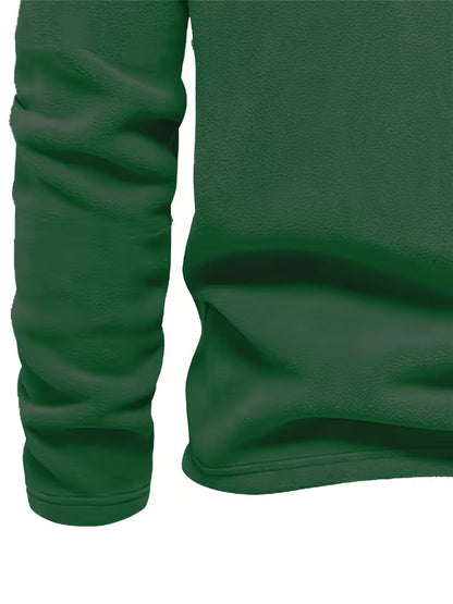 Pull à col montant avec demi-fermeture éclair