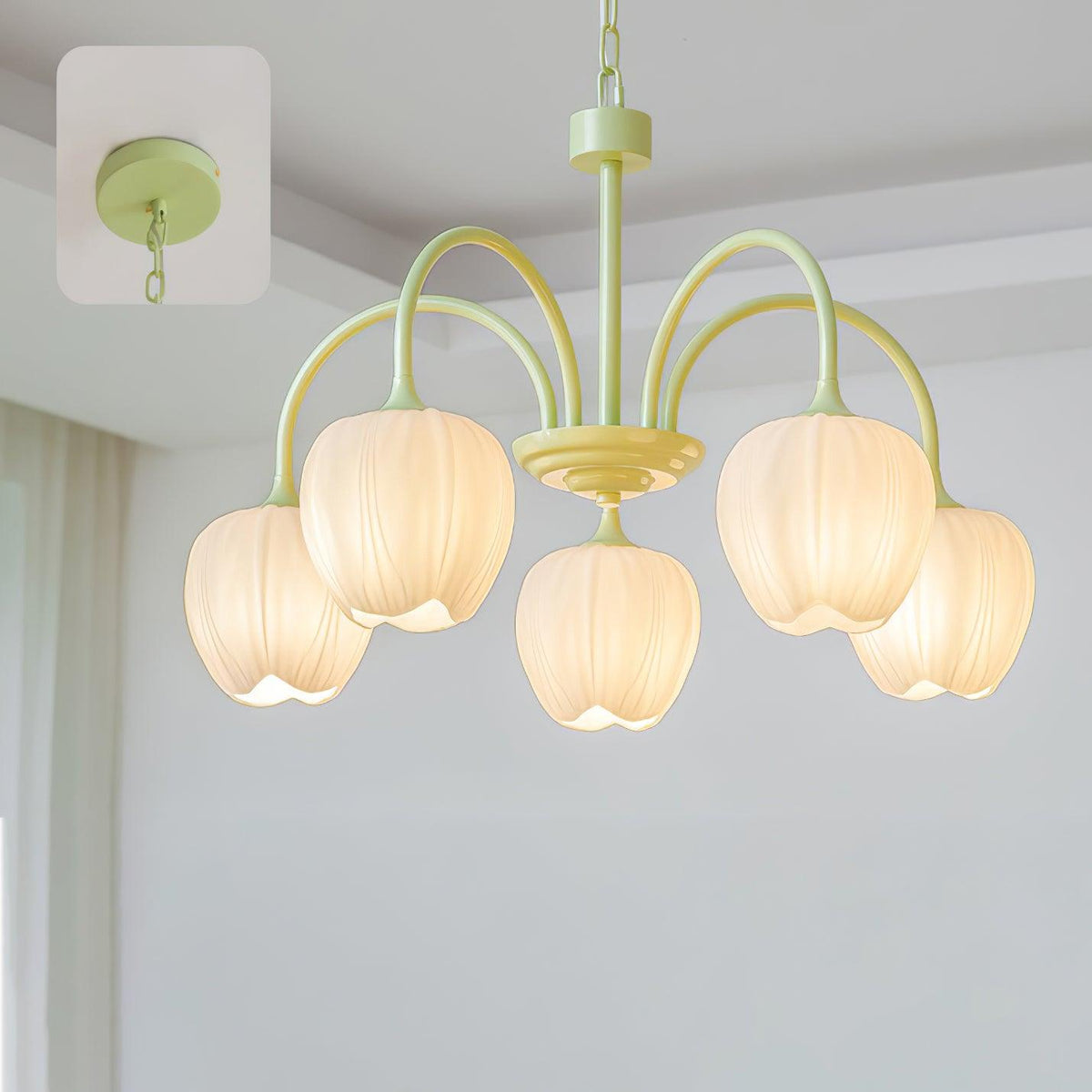 Полилей Tulip Elegante Matcha – луксозен и уютен дизайн