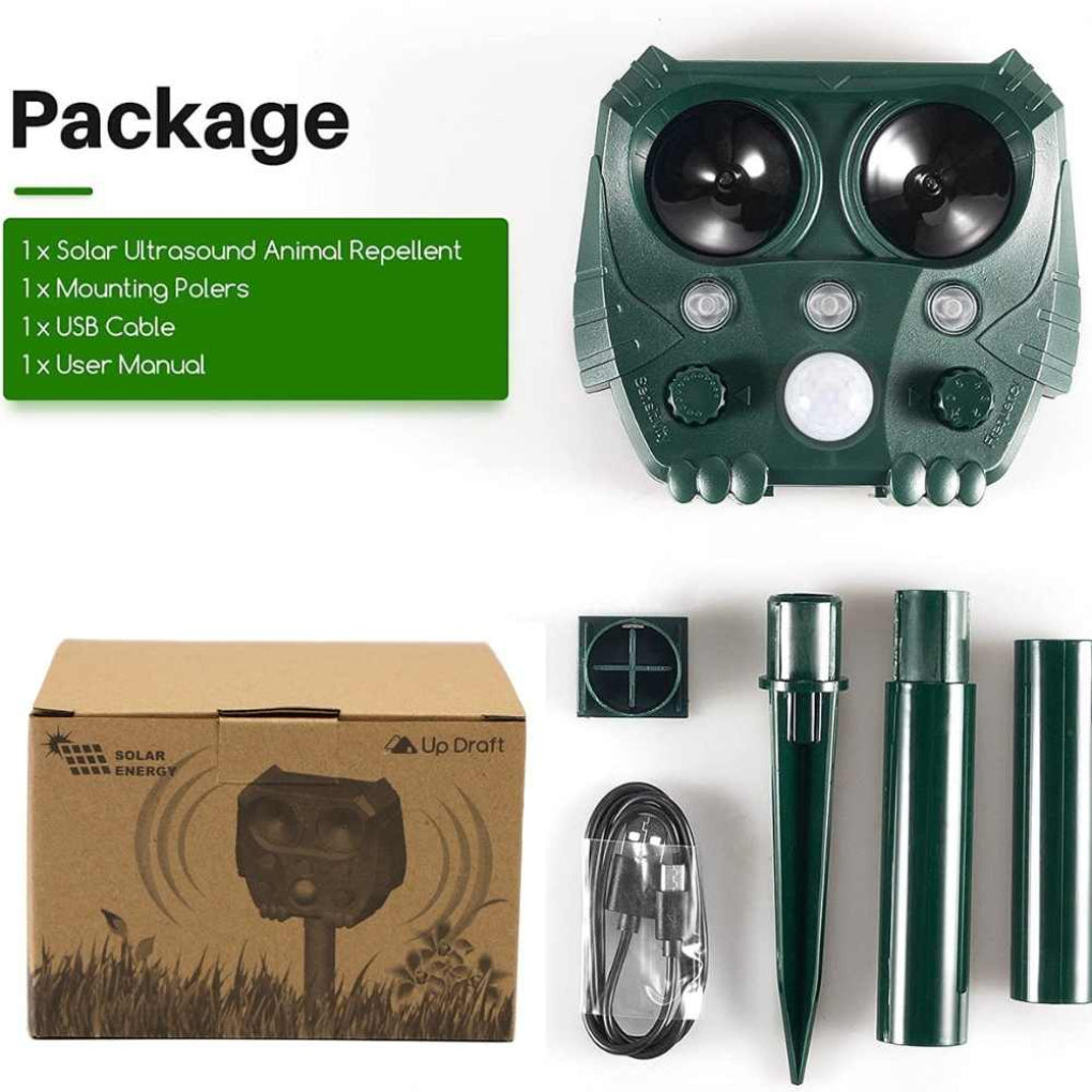 Ultrasonic Repellent for Cats, Dogs, Foxes, and Rats