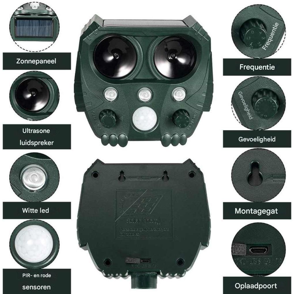 Ultrasonic Repellent for Cats, Dogs, Foxes, and Rats