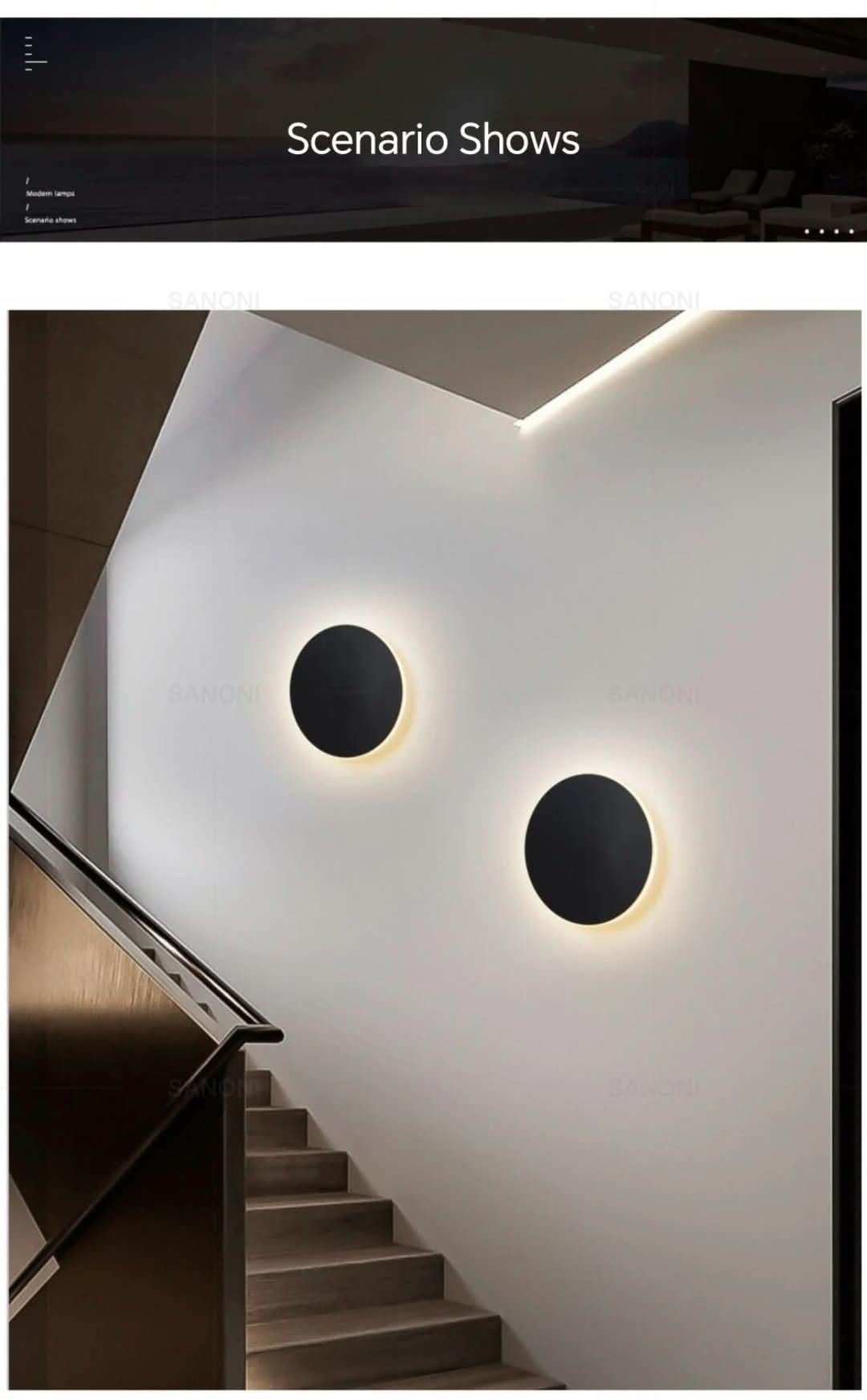 Sleeksphere - Runde LED-Wandlampe