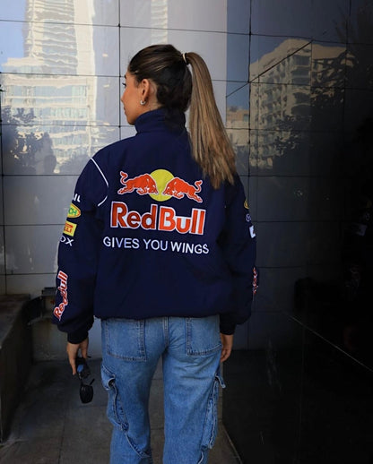 Veste de course unisexe avec col montant et fermeture éclair intégrale