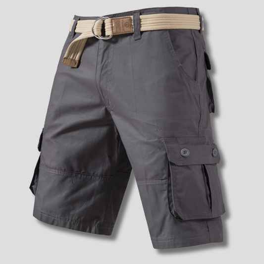 Pantalones cortos cargo para hombre con múltiples bolsillos