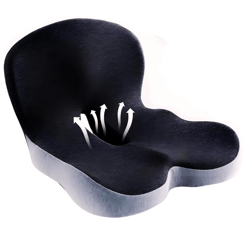 Ergonomic Memory Foam Seat Cushion for Office and Car – Comfortable Sitting