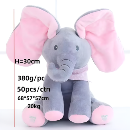 Peek-a-boo Plush Elephant