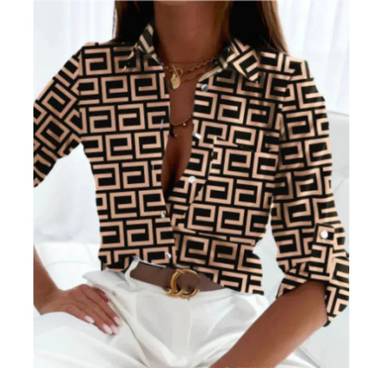Blusa con estampado degradado para mujer