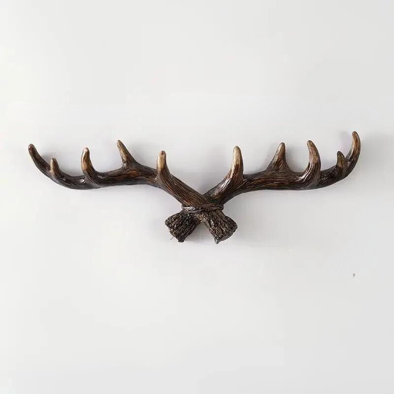 Dekorativer Wandhaken in Geweihform mit natürlicher Optik für Eingangsbereich und Wohnräume