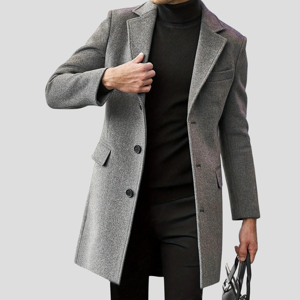 Classic Revere Overcoat for Men