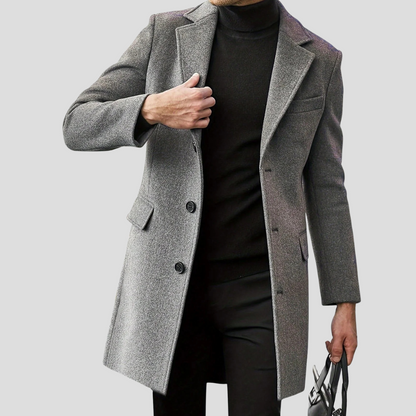 Classic Revere Overcoat for Men