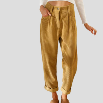Pantalon en velours côtelé élégant – une touche décontractée et texturée