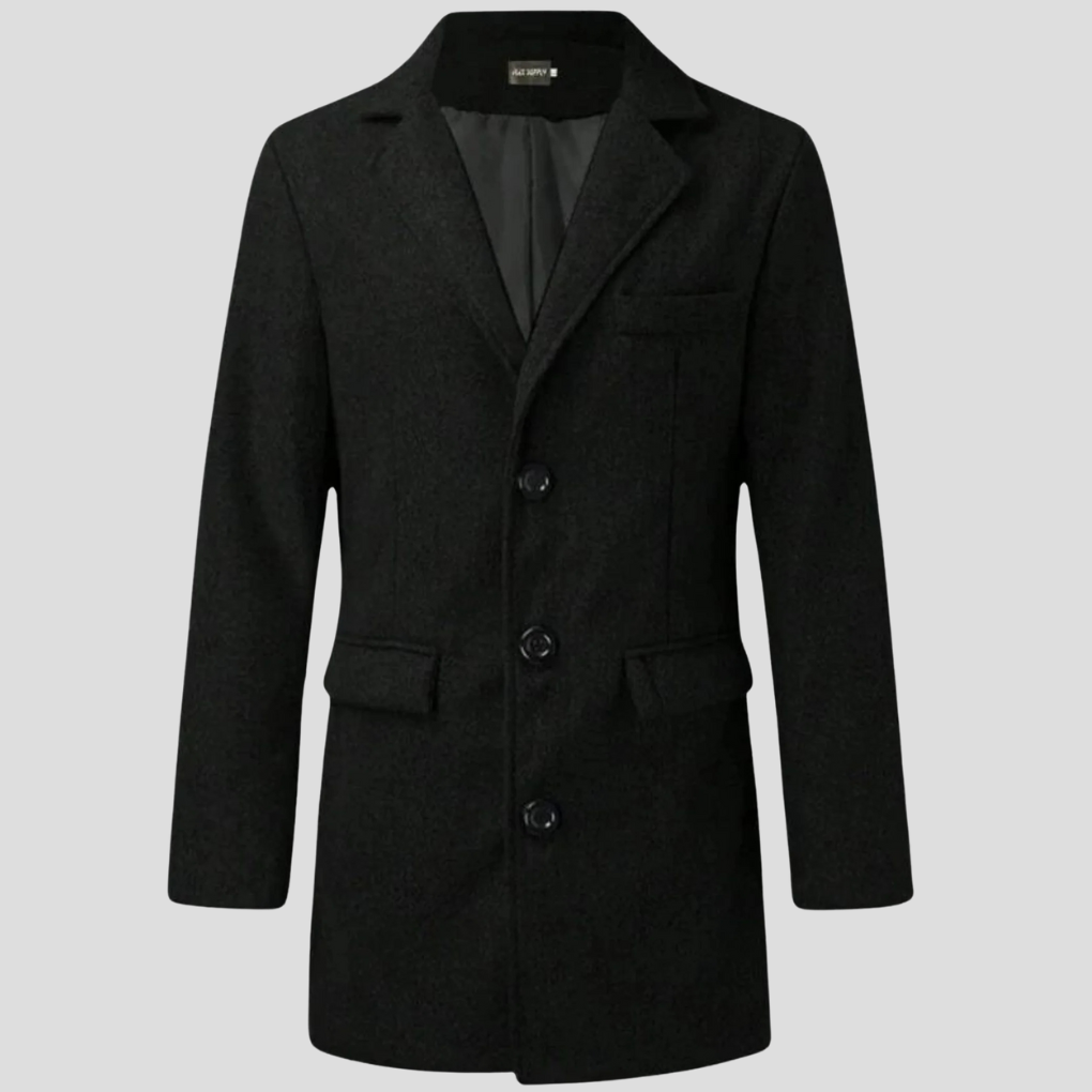 Classic Revere Overcoat for Men