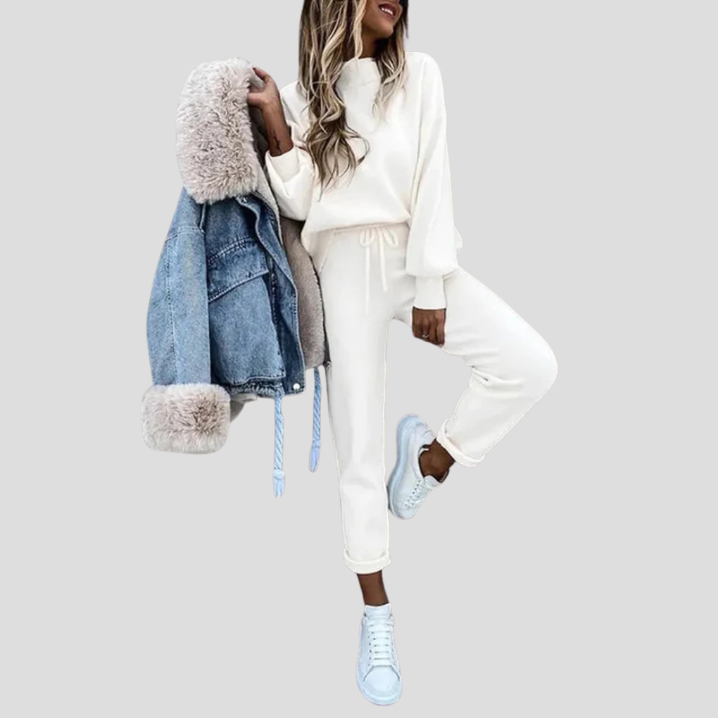 Relaxed-Fit Tracksuit Set for Women
