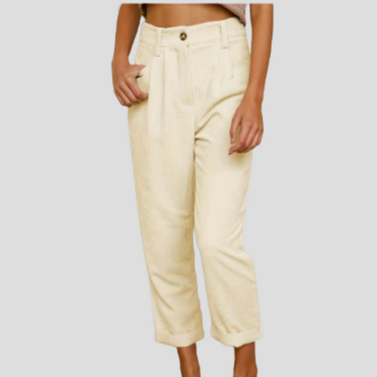 Pantalon en velours côtelé élégant – une touche décontractée et texturée