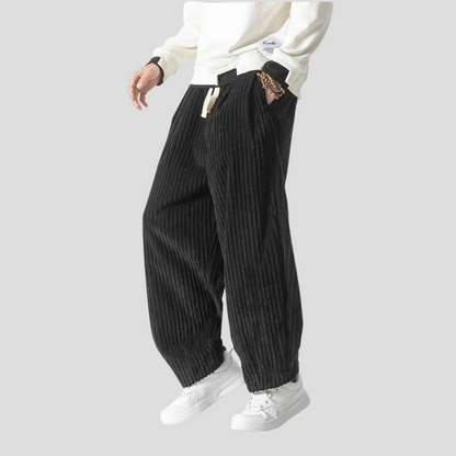 Loose Fit Straight Trousers for Men