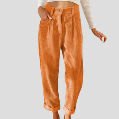 Pantalon en velours côtelé élégant – une touche décontractée et texturée