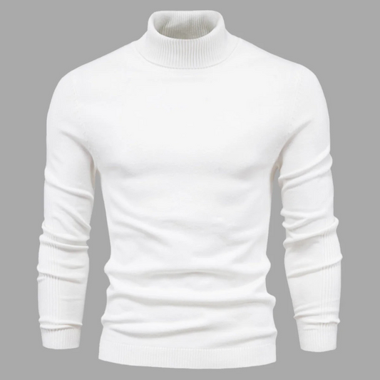 Camisola de gola alta lavável para homem – estilo prático para o dia a dia