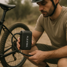 Bomba para bicicleta con doble válvula