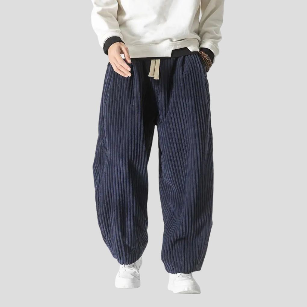 Loose Fit Straight Trousers for Men