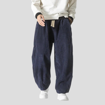 Loose Fit Straight Trousers for Men