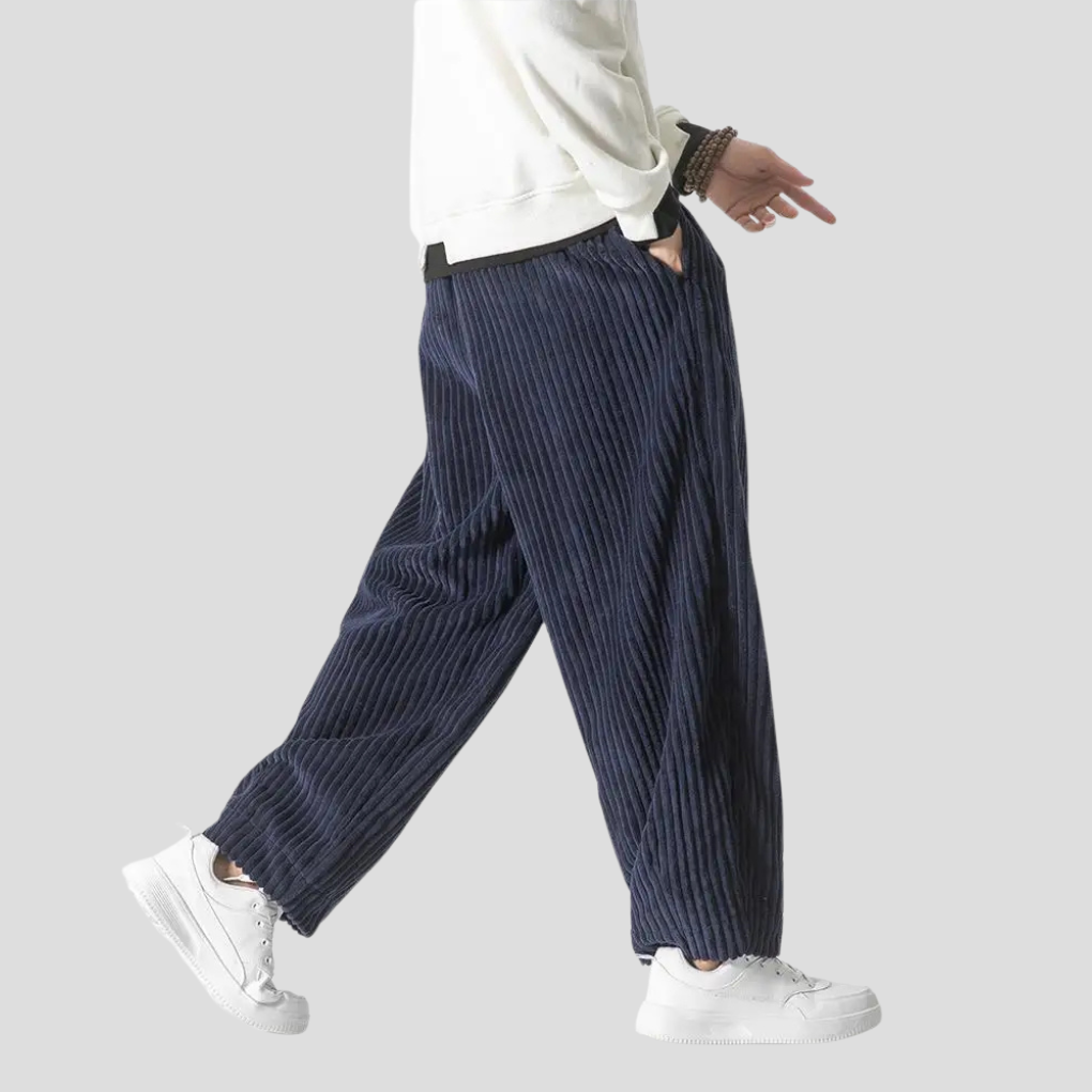 Loose Fit Straight Trousers for Men