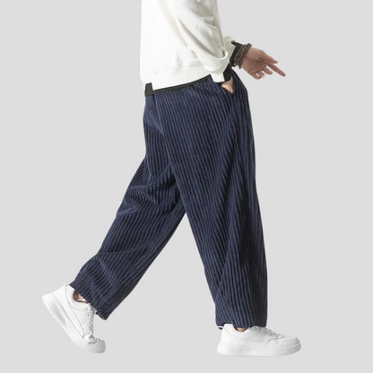 Loose Fit Straight Trousers for Men