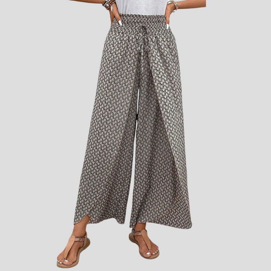 Pantalon moderne à imprimé géométrique