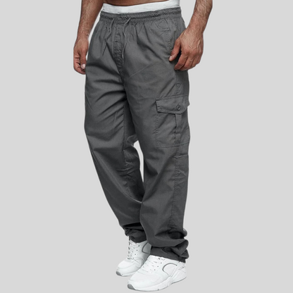 Men's Outdoor Trousers with Multi-Pocket Design