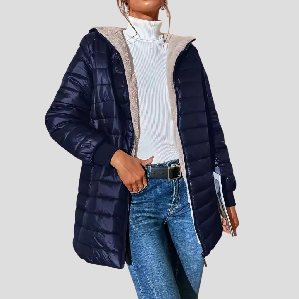 Casaco de inverno elegante para mulher – conforto e calor
