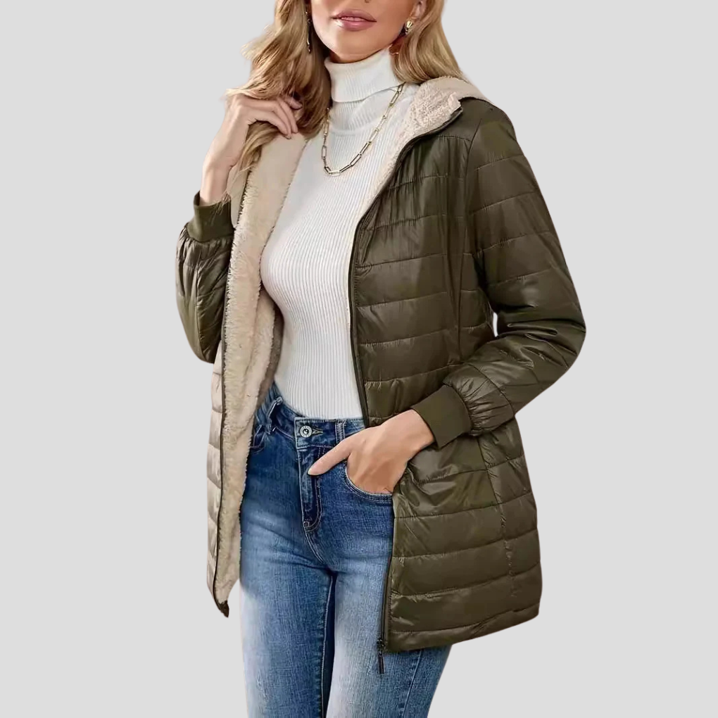 Casaco de inverno elegante para mulher – conforto e calor