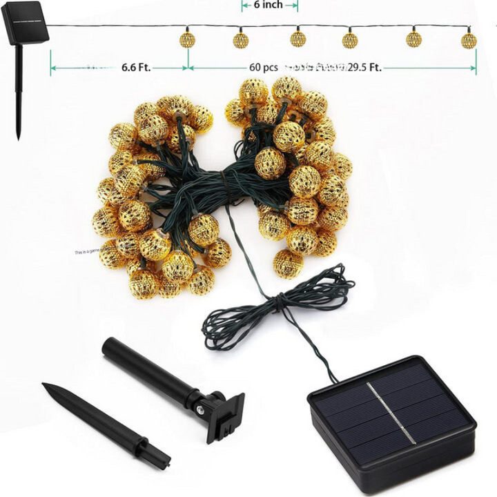Roan - Moroccan Style Waterproof Solar String Lights