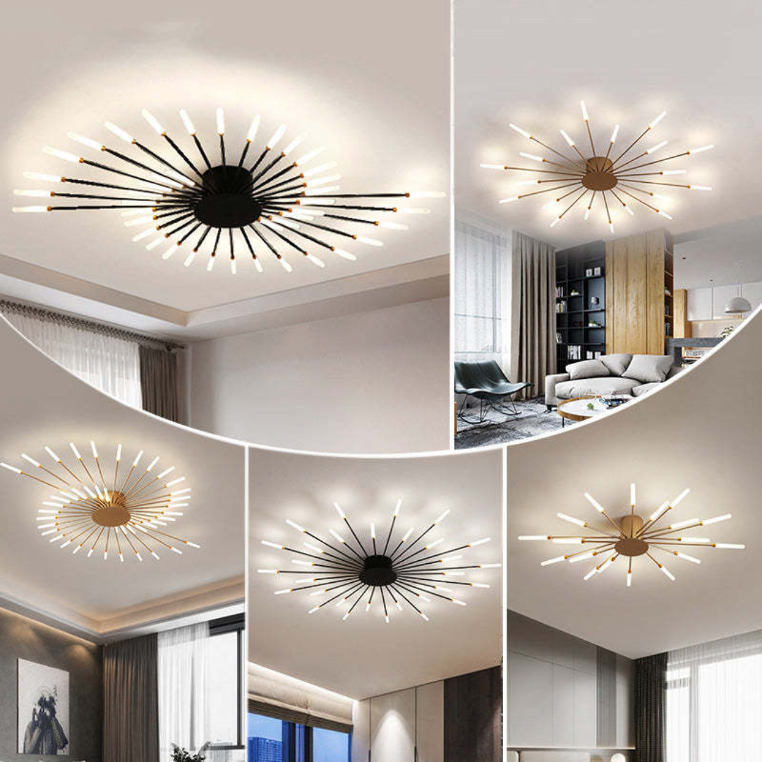 Modern Ceiling Light with Multiple Arms for Powerful and Stylish Illumination