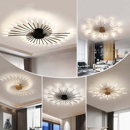 Modern Ceiling Light with Multiple Arms for Powerful and Stylish Illumination