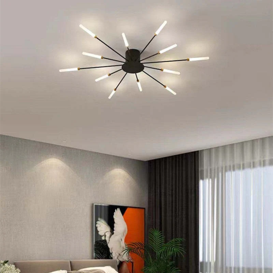 Modern Ceiling Light with Multiple Arms for Powerful and Stylish Illumination