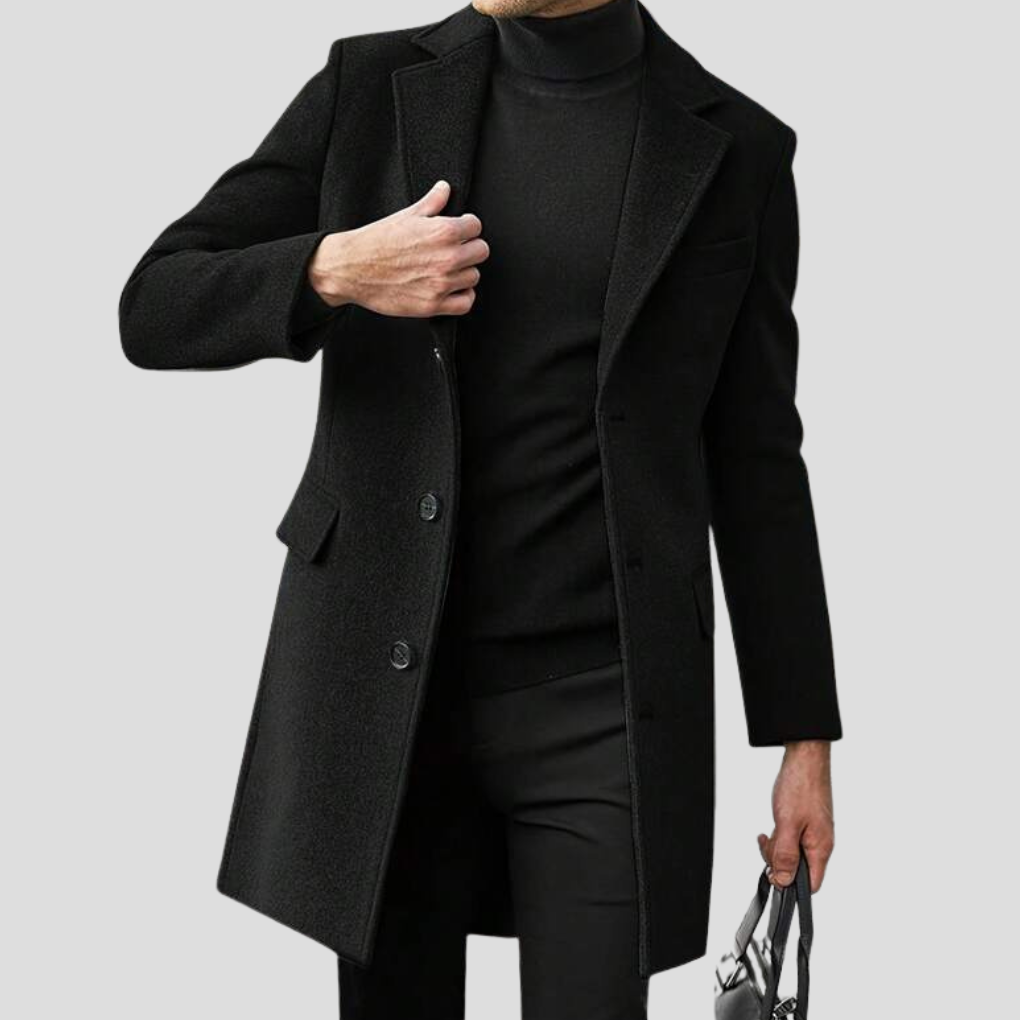 Classic Revere Overcoat for Men