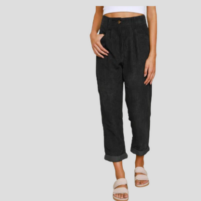 Pantalon en velours côtelé élégant – une touche décontractée et texturée