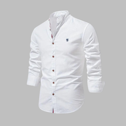 Trendy long-sleeved polo shirt for men