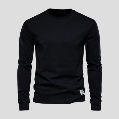 Men's Long Sleeve T-Shirt with Round Neck – Classic Everyday Style