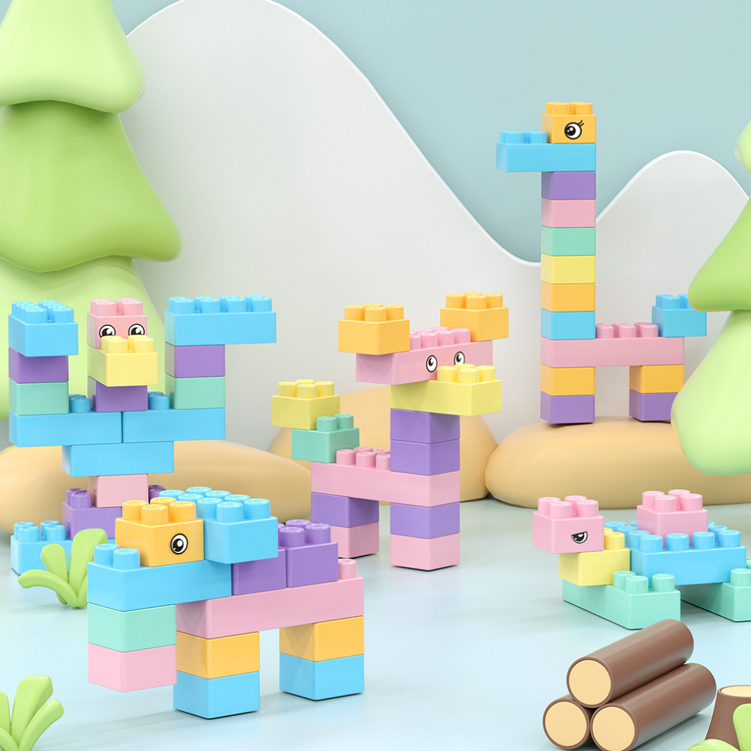 Set tavolo da costruzione creativo – Tavolo da gioco con 500 mattoncini da costruzione