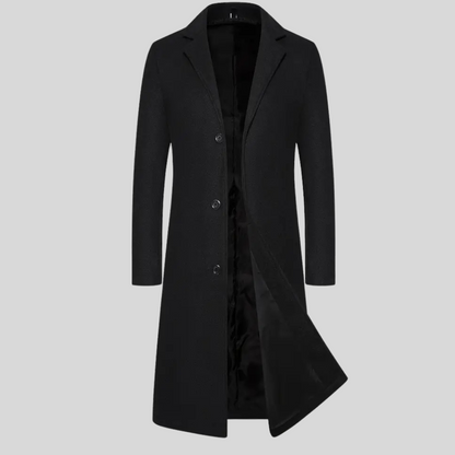 Long Overcoat for Men – Elegant Winter Layer