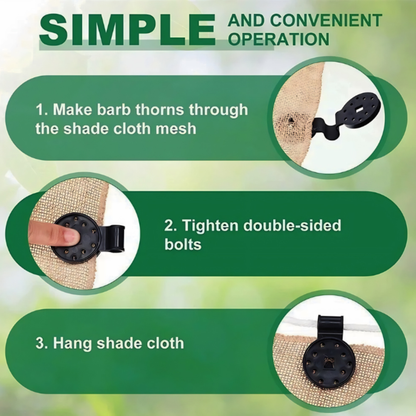 Mesh Hangers - Safe Shade, Seamless Style!