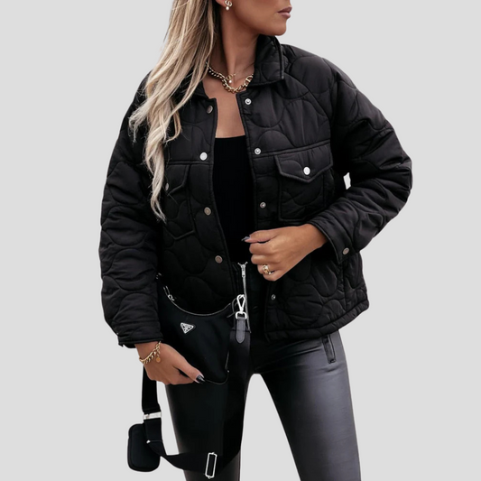 Chaqueta elegante para mujer con corte entallado y bolsillos