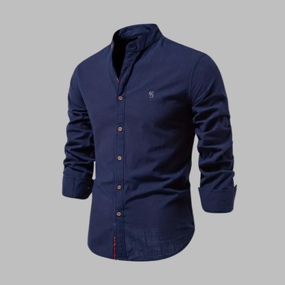 Trendy long-sleeved polo shirt for men