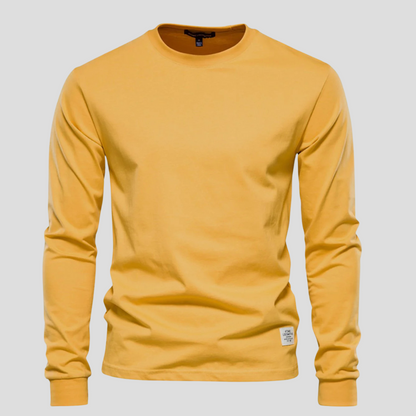 Men's Long Sleeve T-Shirt with Round Neck – Classic Everyday Style