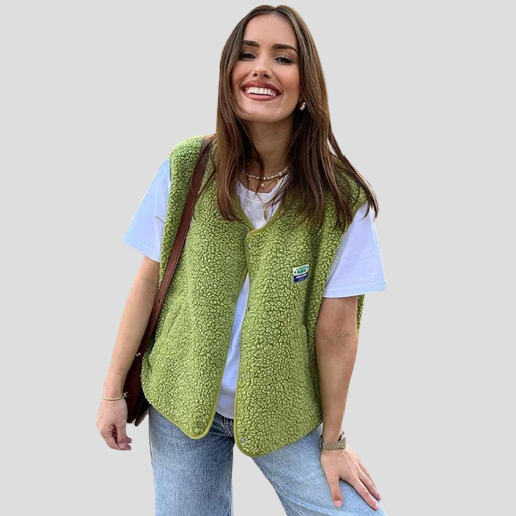 Chaleco de lana moderno para mujer