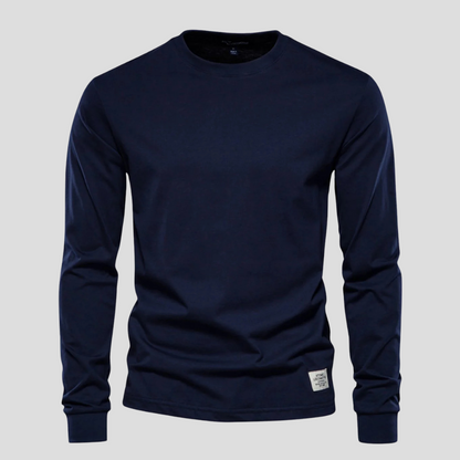 Men's Long Sleeve T-Shirt with Round Neck – Classic Everyday Style