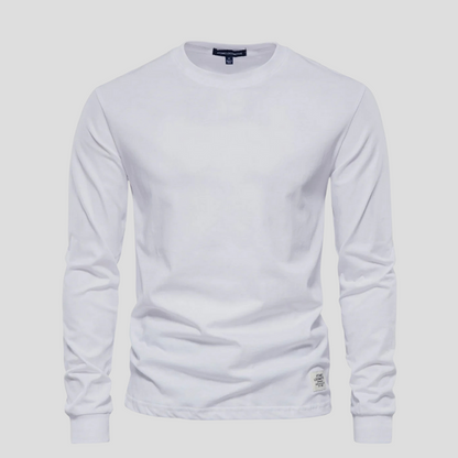 Men's Long Sleeve T-Shirt with Round Neck – Classic Everyday Style