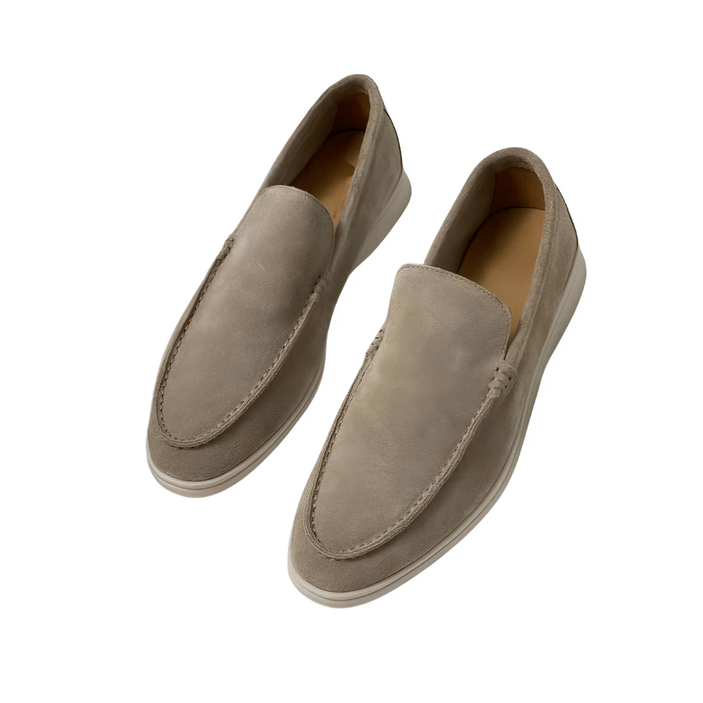 Pantofole in pelle scamosciata di lusso - Eleganti e comode
