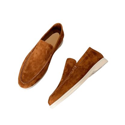 Pantofole in pelle scamosciata di lusso - Eleganti e comode